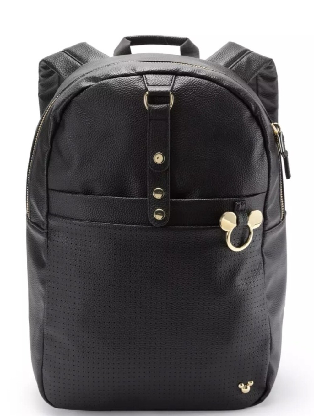 Mickey Mouse Icon Simulated Leather Flair Backpack